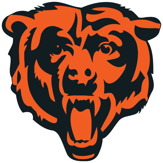 Chicago Bears Bear Head Circle Logo Vinyl Decal / Sticker 10 sizes