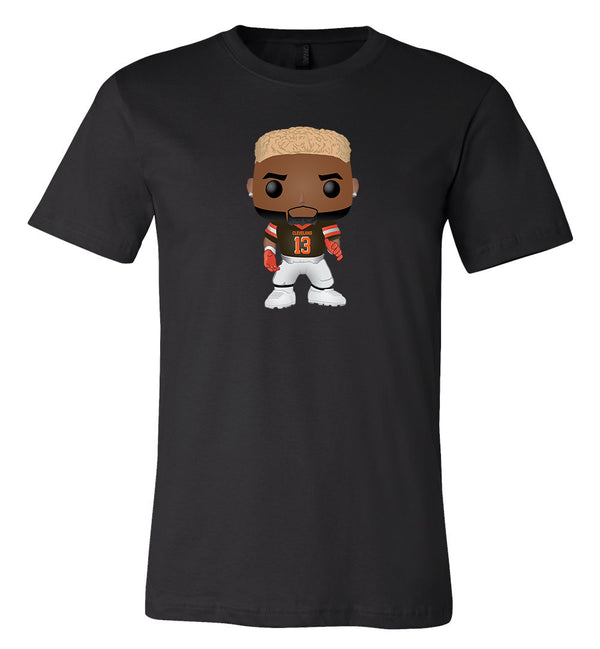 Odell Beckham Jr #13 Cleveland Browns Pop logo shirt  S - 5XL!!! Fast Ship!
