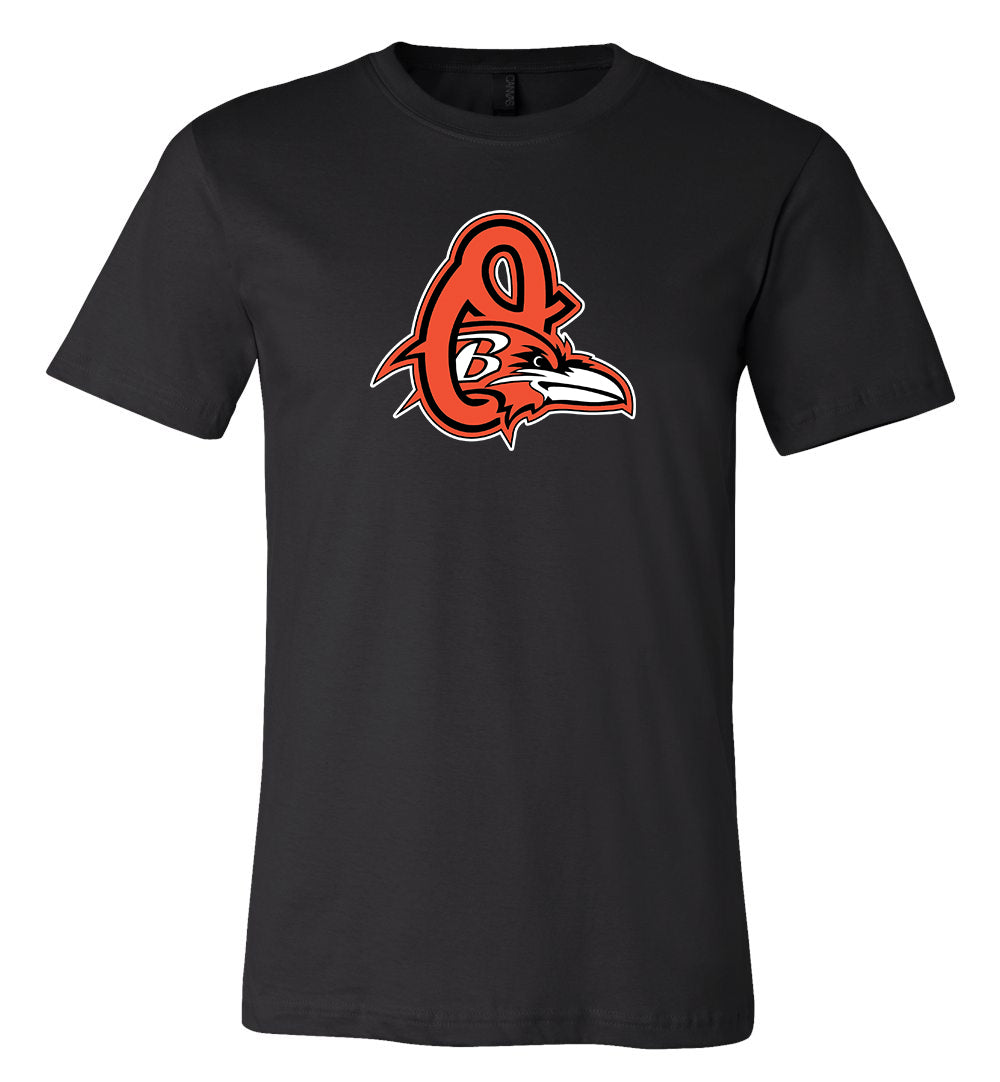 MLB Baltimore Orioles Women's Front Twist Poly Rayon T-Shirt - M