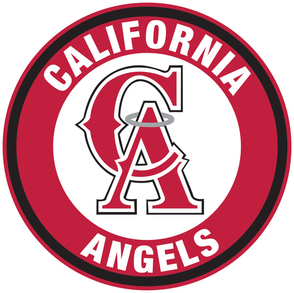 Los Angeles Angels of Anaheim CA logo Circle Logo Vinyl Decal  Sticker 5 sizes!!