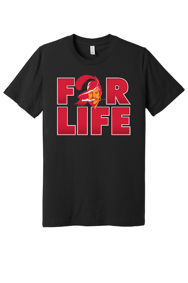 Tampa Bay Buccaneers Throwback 4 Life logo shirt  S - 5XL!!! Fast Ship!