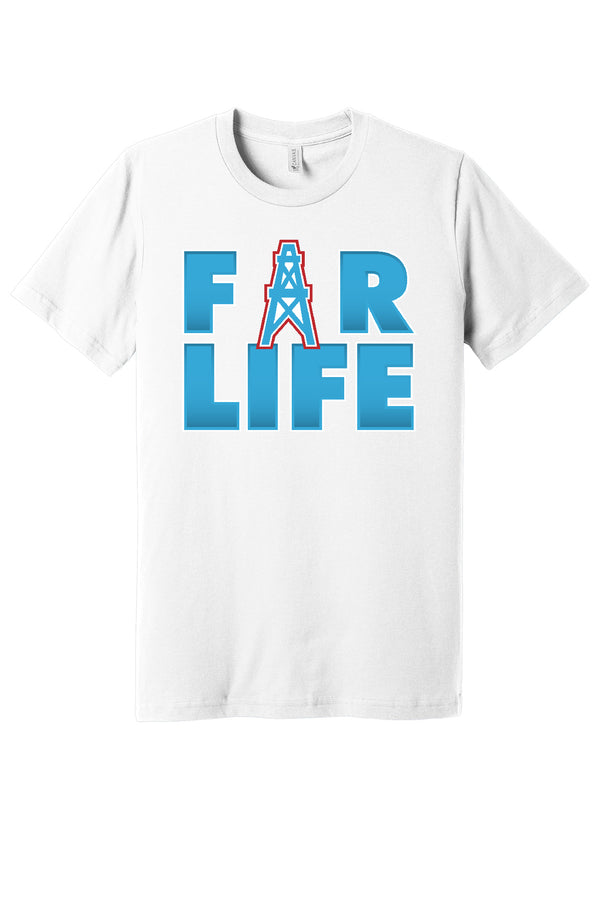 Houston Oilers 4 Life logo shirt  S - 5XL!!! Fast Ship!