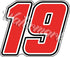 Carl Edwards  #19 Nascar Logo Vinyl Decal  / Sticker  🏁 Nascar Sticker  🚗💨