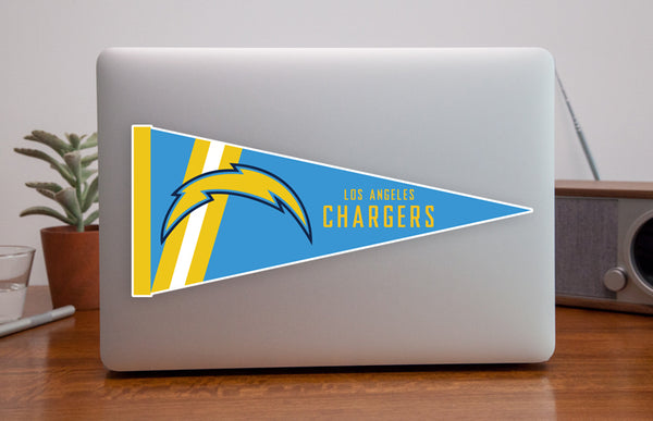 Los Angeles Chargers Pennant Sticker Vinyl Decal / Sticker 10 sizes!!