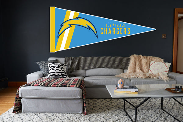 Los Angeles Chargers Pennant Sticker Vinyl Decal / Sticker 10 sizes!!