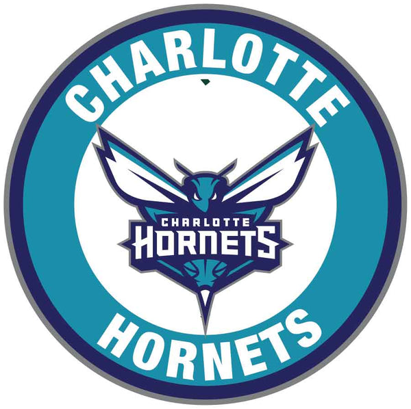 Charlotte Hornets Circle Logo Vinyl Decal / Sticker 5 sizes!!