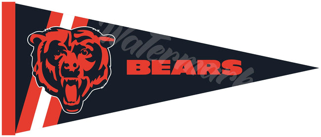 Chicago Bears Pennant Banner Flag