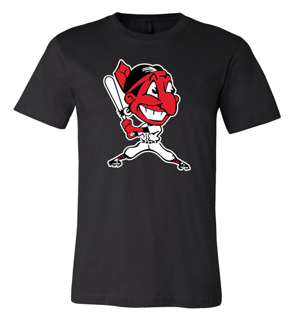 Cleveland Indians Chief Wahoo Up to Bat T-shirt 6 Sizes S-5XL!! Fast Ship ⚾