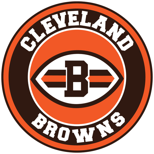Cleveland Browns Circle Logo Vinyl Decal / Sticker 10 sizes!!