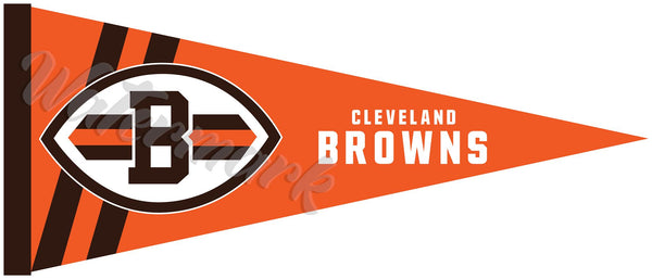 Cleveland Browns Pennant Sticker Vinyl Decal / Sticker 10 sizes!!