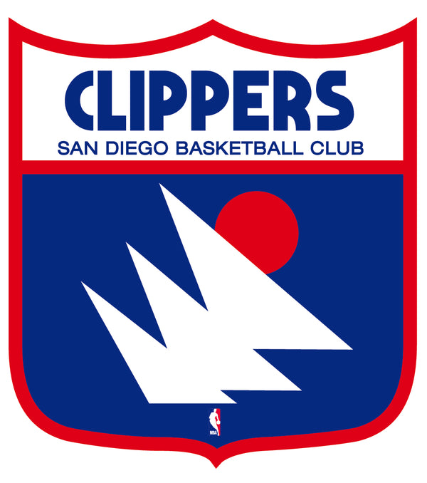 Los Angeles Clippers Shield  Logo Vinyl Decal / Sticker 2 Inches to 48 Inches!!