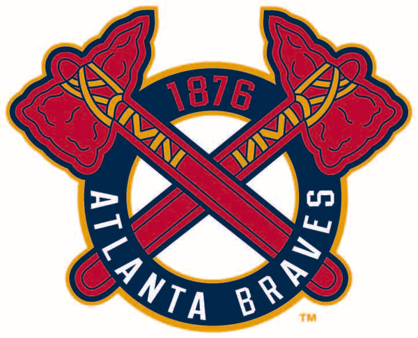 Atlanta Braves Throwback 1876 Logo Vinyl Decal / Sticker 5 sizes!!