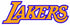 Los Angeles Lakers TEXT LOGO Vinyl Decal / Sticker 5 Sizes!!