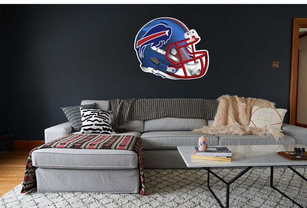 Buffalo Bills Blaze Helmet Sticker / NFL Vinyl Decal 10 sizes W/ TRACKING