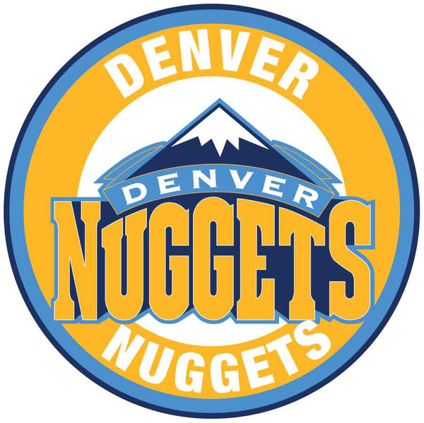 Denver Nuggets Throwback Circle Logo Vinyl Decal / Sticker 5 sizes!!