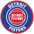 Detroit Pistons Throwback Circle Logo Vinyl Decal / Sticker 5 sizes!!
