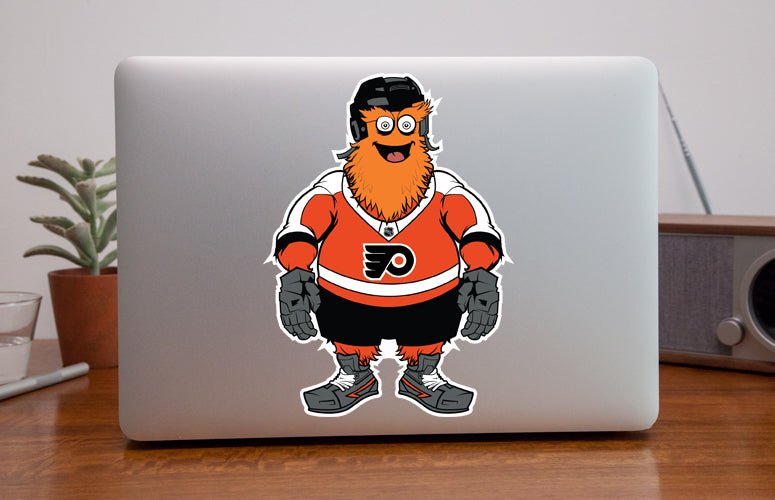 Philadelphia Flyers Gritty Mascot Team NHL National Hockey League Sticker  Vinyl Decal Laptop Water Bottle Car Scrapbook (Type 1 Mascot)