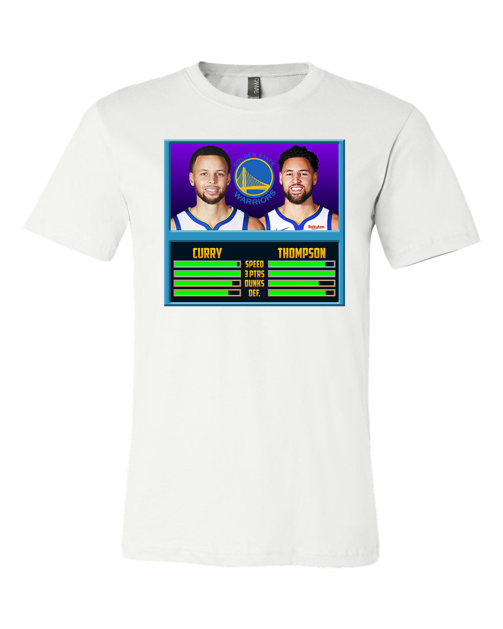 Golden State Warriors Stephen Curry Klay Thompson NBA JAM T-shirt