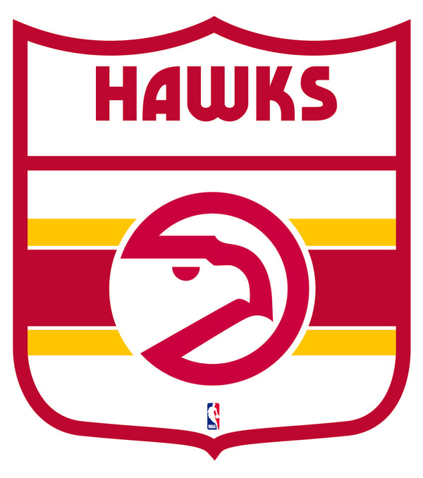 Atlanta Hawks Shield  Logo Vinyl Decal / Sticker 2 Inches to 48 Inches!!