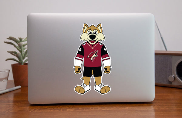 Phoenix Coyotes Mascot Sticker / Vinyl Decal | Howler Mascot Sticker 🏒🏆