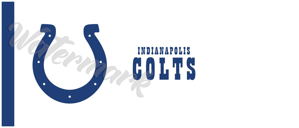 Indianapolis Colts Flame Domed Decal