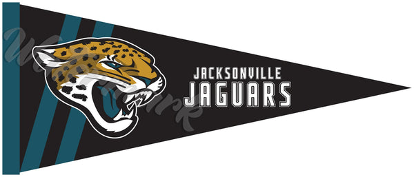 Jacksonville Jaguars Pennant Sticker Vinyl Decal / Sticker 10 sizes!!