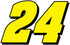 Jeff Gordon 24 Logo #24 Vinyl Decal / Sticker 5 Sizes!!!