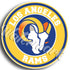 Los Angeles Rams New Ram Circle Logo Vinyl Decal / Sticker 10 sizes!!