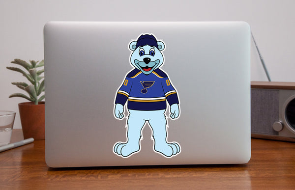 St. Louis Blues Mascot Sticker / Vinyl Decal | Louie Mascot Sticker 🏒🏆