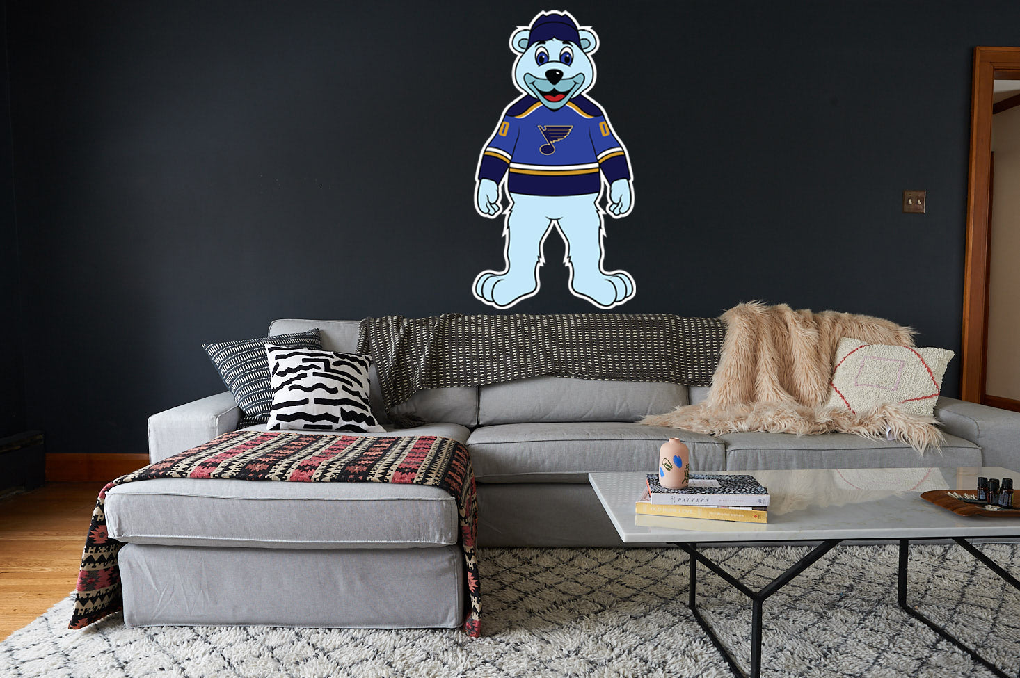 St. Louis Blues: Louie 2021 Mascot - Officially Licensed NHL Removable Wall  Adhesive Decal