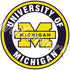 Michigan Wolverines Yellow Circle Logo Vinyl Decal / Sticker 10 sizes!!!