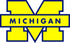 Michigan Wolverines Yellow M Logo Vinyl Decal / Sticker 5 Sizes!!!