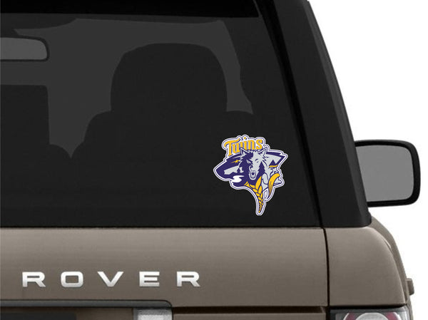 Minnesota Vikings Wild Twins Timberwolves MASH UP Viny / Sticker 10 Sizes!!!