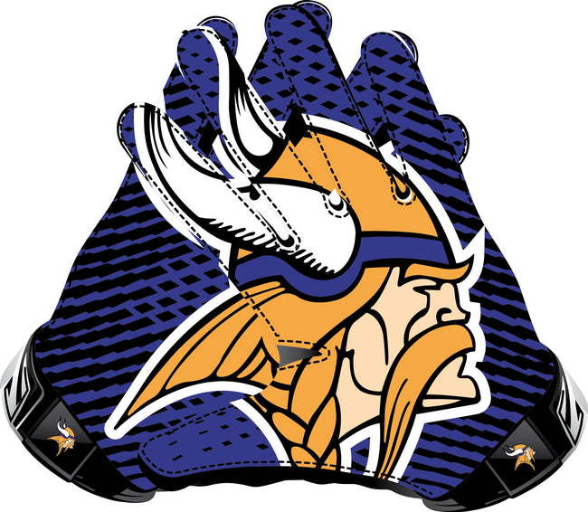 Minnesota Vikings Gloves Sticker Vinyl Decal / Sticker 5 sizes