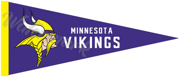 Minnesota Vikings Pennant Sticker Vinyl Decal / Sticker 10 sizes!!