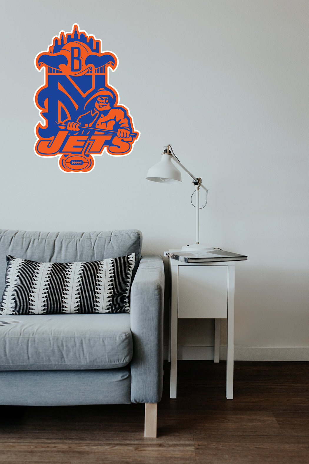 New York Mets Jets Nets MASH UP Vinyl Decal / Sticker 10 Sizes