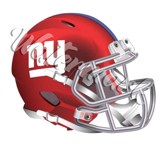 New York Giants Blaze Helmet Sticker / NFL Vinyl Decal 10 sizes W/ TRACKING