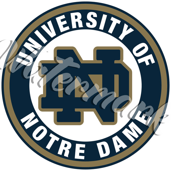 Notre Dame ND Circle Logo Vinyl Decal / Sticker 10 sizes!!!