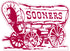 Oklahoma Sooners Wagon Logo Vinyl Decal / Sticker 5 Sizes!!!