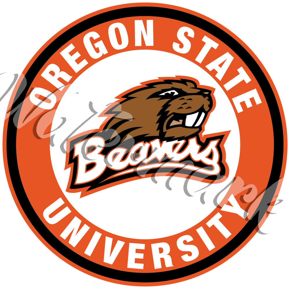 Oregon State Beavers 20'' x 20'' Retro Logo Circle Sign