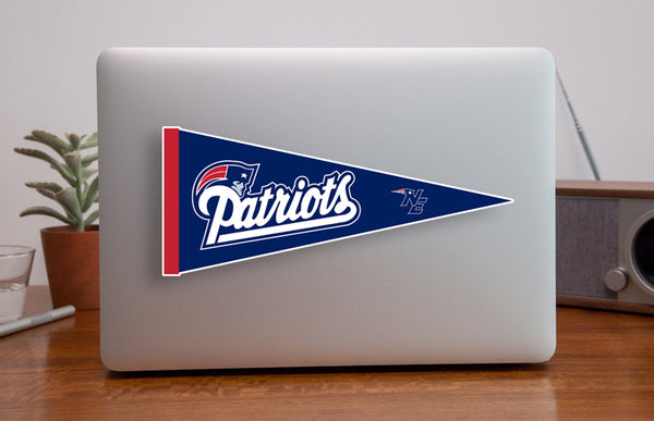 New England Patriots Pennant Sticker Vinyl Decal / Sticker 10 sizes!!
