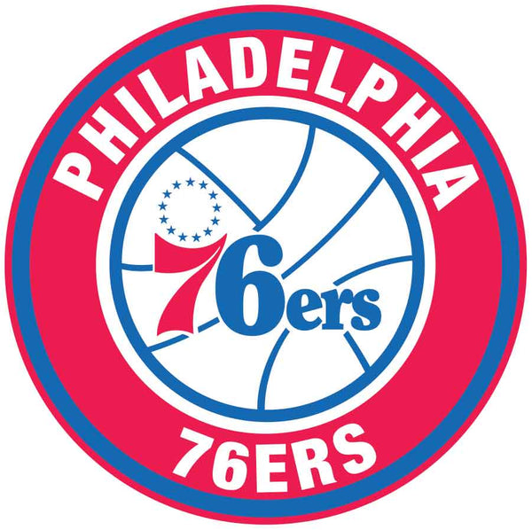 Philadelphia 76ers Circle Logo Vinyl Decal / Sticker 5 sizes!!