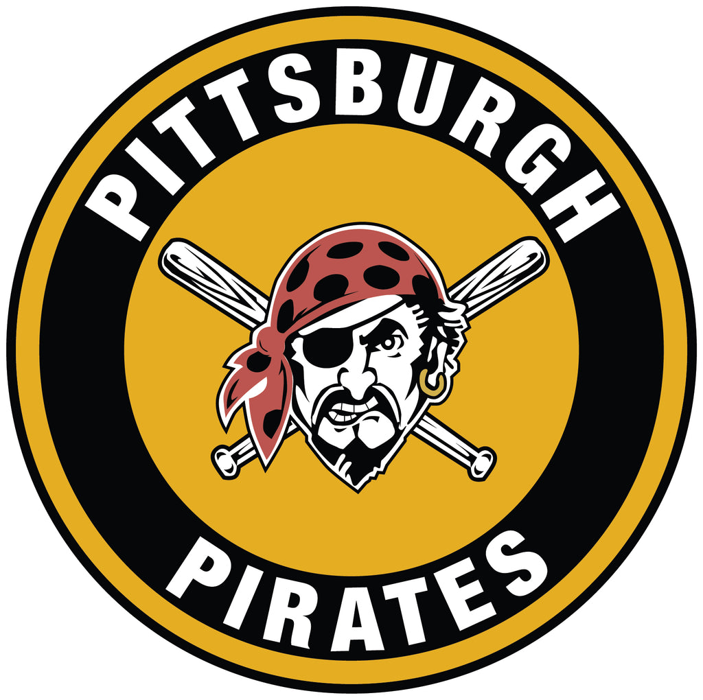 Pittsburgh Pirates logo Circle Logo Vinyl Decal Sticker 5 sizes