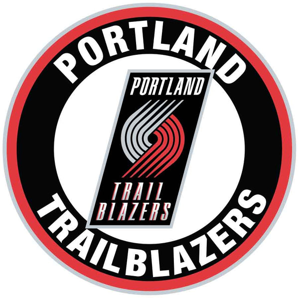 Portland Trail Blazers Black Circle Logo Vinyl Decal / Sticker 5 sizes!!
