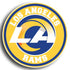 Los Angeles Rams LA Circle Logo Vinyl Decal / Sticker 10 sizes!!