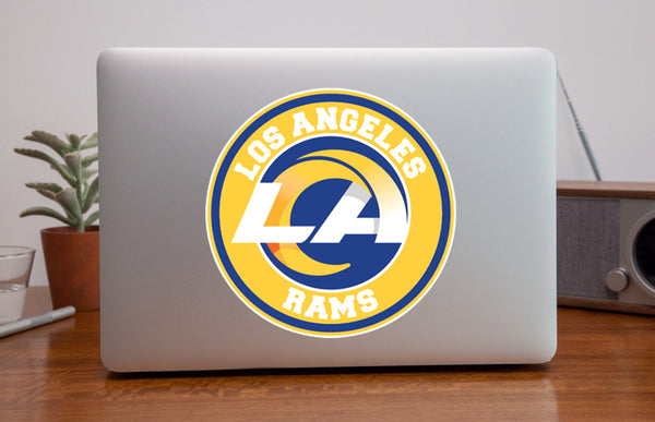 Los Angeles Rams LA Circle Logo Vinyl Decal / Sticker 10 sizes!!