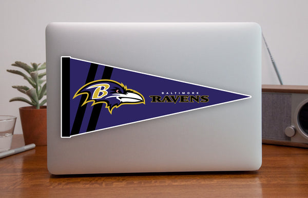 Baltimore Ravens Pennant Sticker Vinyl Decal / Sticker 10 sizes!!