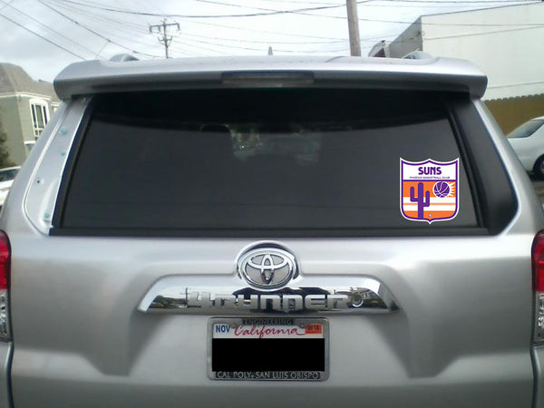 Phoenix Suns Shield Logo Vinyl Decal / Sticker 2 Inches to 48 Inches!!