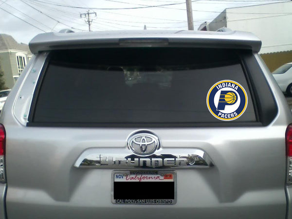 Indiana Pacers Circle Logo Vinyl Decal / Sticker 5 sizes!!