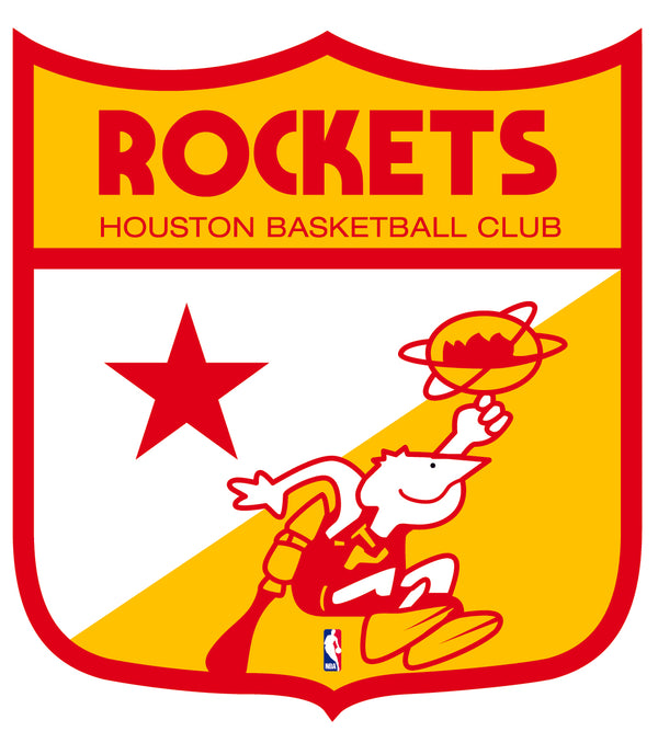 Houston Rockets Shield  Logo Vinyl Decal / Sticker 2 Inches to 48 Inches!!